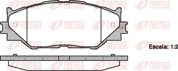 Гальмівні колодки дискові REMSA 120100 - zapix