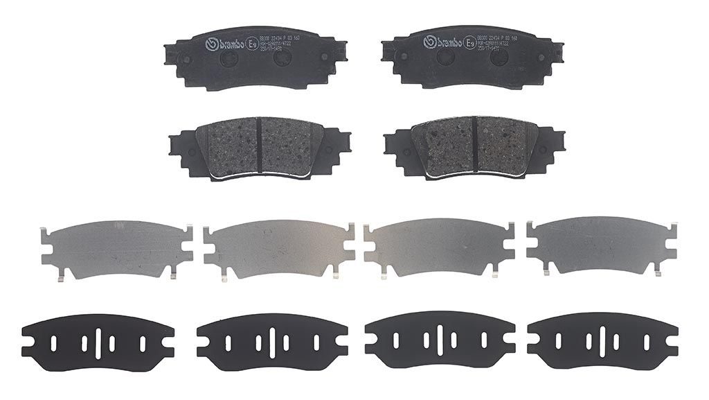 Гальмівні колодки дискові BREMBO P83160 - zapix