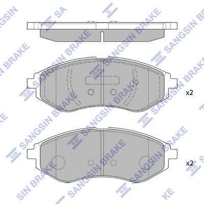 Гальмівні колодки дискові HI-Q SP1158 - zapix