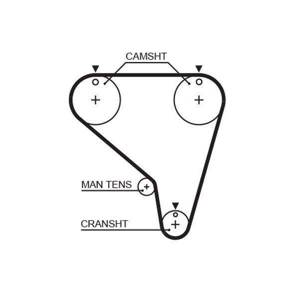 Ремінь ГРМ GATES 5266XS - zapix