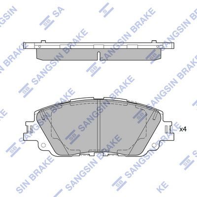 Гальмівні колодки дискові HI-Q SP4275 - zapix