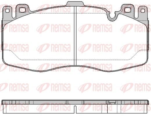 Гальмівні колодки дискові REMSA 174200 - zapix