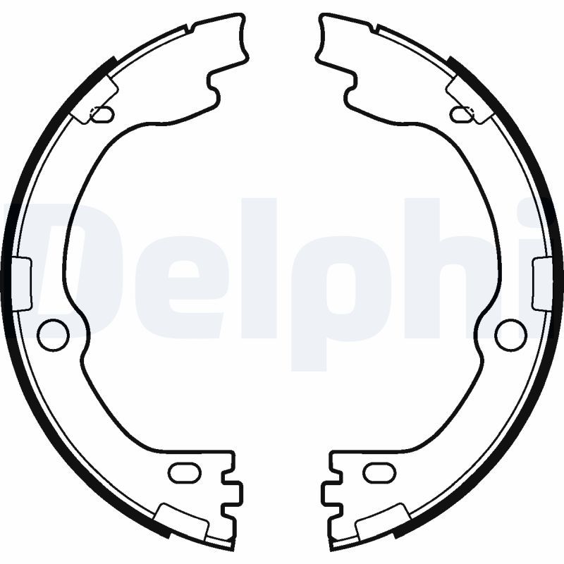 Гальмівні колодки ручника (барабанні) DELPHI LS2119 - zapix
