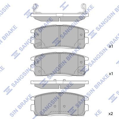 Гальмівні колодки дискові HI-Q SP1205 - zapix