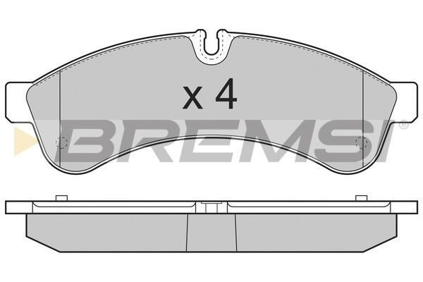 Гальмівні колодки дискові BREMSI BP3365