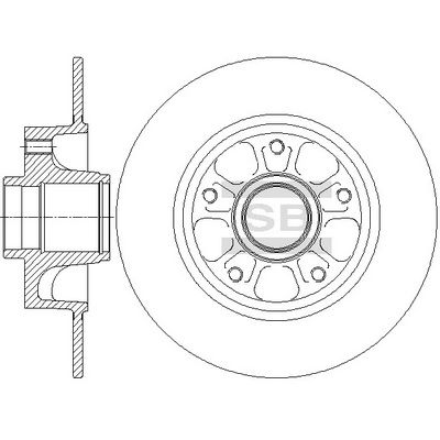 Гальмівний диск HI-Q SD3070 - zapix