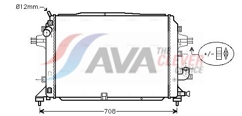 Радіатор охолодження двигуна AVA QUALITY COOLING OL2489 - zapix