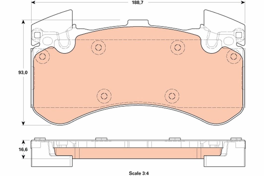 Гальмівні колодки дискові TRW GDB1911