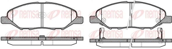 Гальмівні колодки дискові REMSA 129302 - zapix