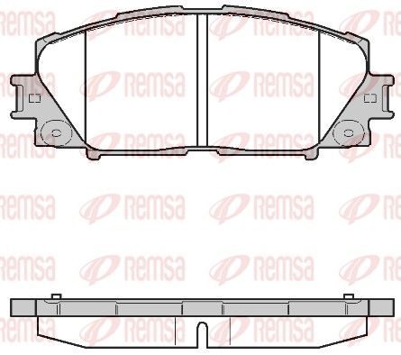 Гальмівні колодки дискові REMSA 122410 - zapix