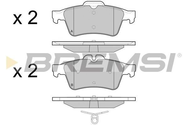 Тормозные колодки дисковые BREMSI BP3465