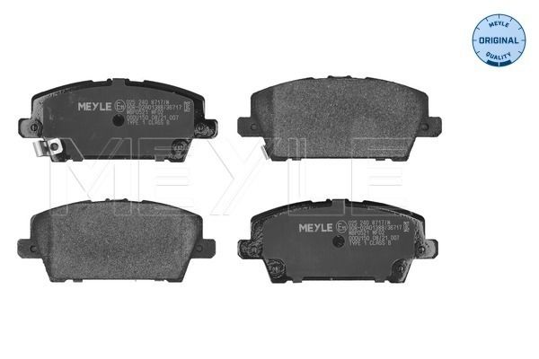 Гальмівні колодки дискові MEYLE 0252408717W - zapix