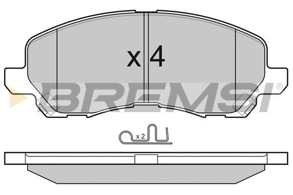 Гальмівні колодки дискові BREMSI BP3080 - zapix