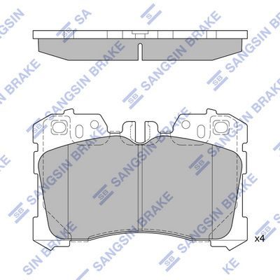 Гальмівні колодки дискові HI-Q SP1496 - zapix