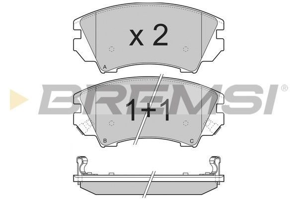 Гальмівні колодки дискові BREMSI BP3377 - zapix