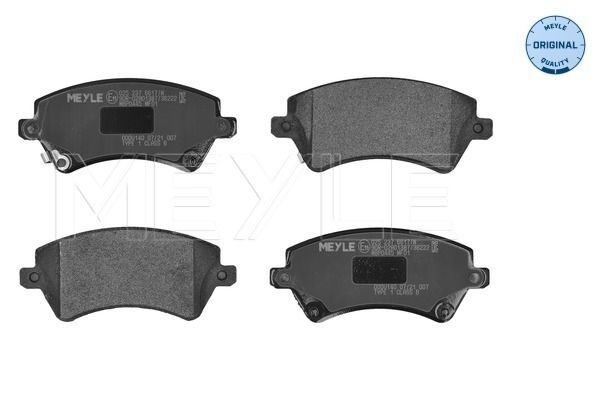 Гальмівні колодки дискові MEYLE 0252376617W - zapix