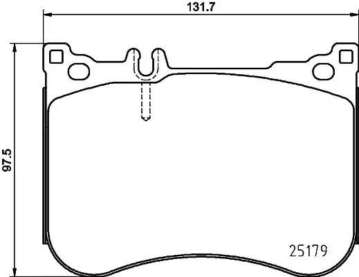 Гальмівні колодки дискові HELLA PAGID 8DB355021211 - zapix