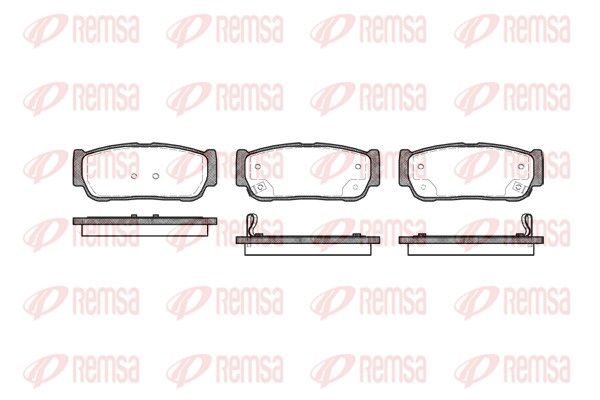 Гальмівні колодки дискові REMSA 106302 - zapix