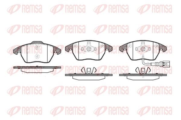 Гальмівні колодки дискові REMSA 103001 - zapix
