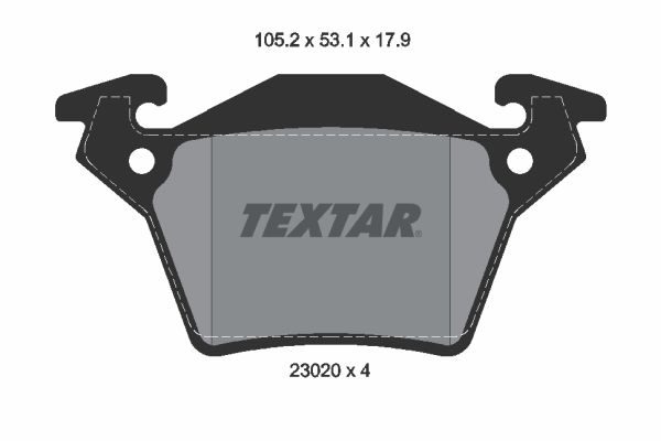 Гальмівні колодки дискові TEXTAR 2302001