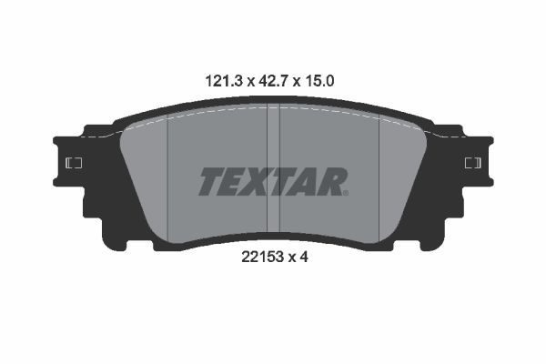 Гальмівні колодки дискові TEXTAR 2215301