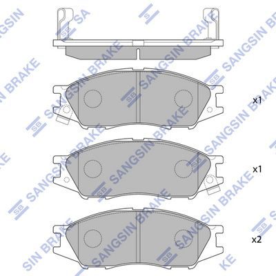 Гальмівні колодки дискові HI-Q SP1156