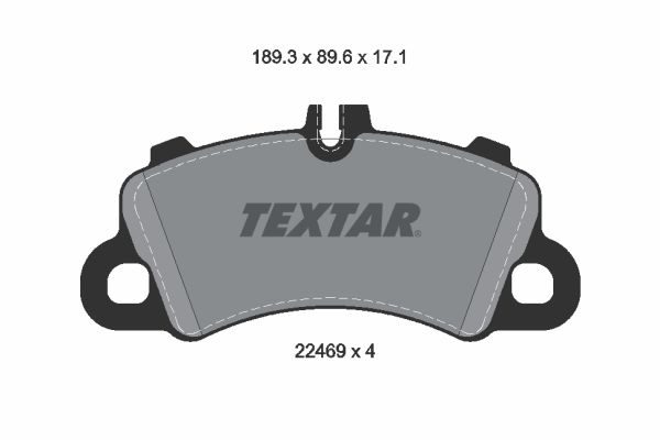 Гальмівні колодки дискові TEXTAR 2246901 - zapix