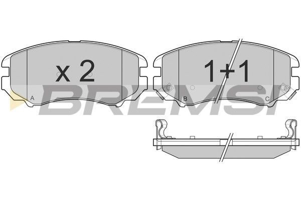 Гальмівні колодки дискові BREMSI BP3146