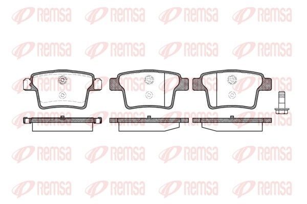 Гальмівні колодки дискові REMSA 114910 - zapix