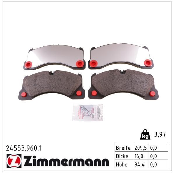 Гальмівні колодки дискові ZIMMERMANN 245539601 - zapix
