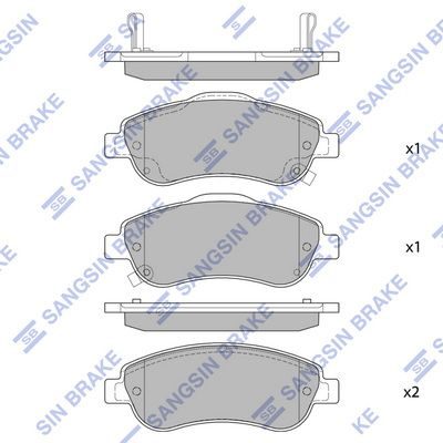 Гальмівні колодки дискові HI-Q SP1567 - zapix