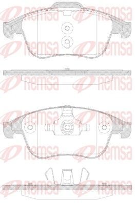 Гальмівні колодки дискові REMSA 135030 - zapix