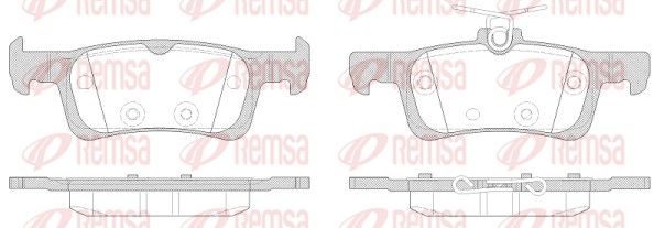 Гальмівні колодки дискові REMSA 156300 - zapix