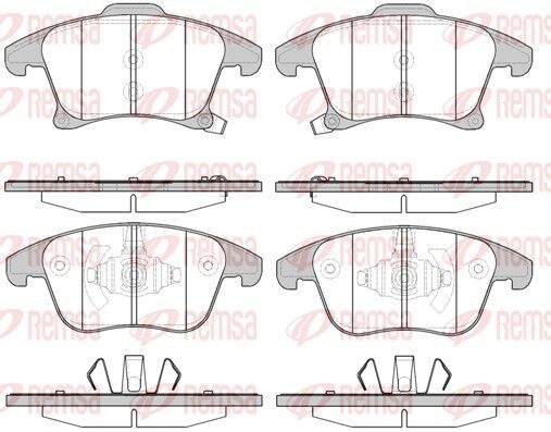 Гальмівні колодки дискові REMSA 124922 - zapix