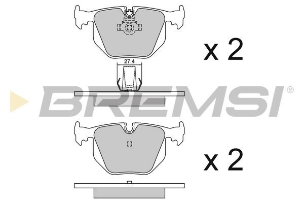 Тормозные колодки дисковые BREMSI BP2652