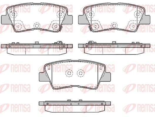 Гальмівні колодки дискові REMSA 136285 - zapix
