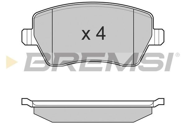Гальмівні колодки дискові BREMSI BP3026 - zapix