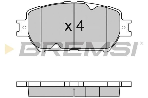 Гальмівні колодки дискові BREMSI BP3126 - zapix