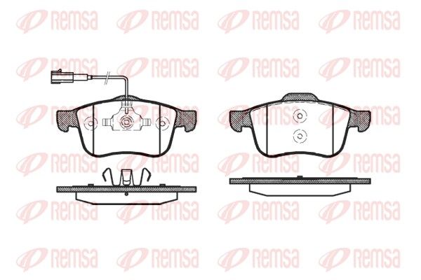 Гальмівні колодки дискові REMSA 118302 - zapix