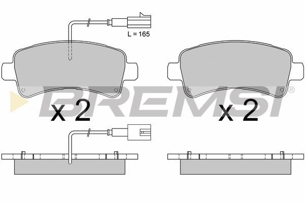 Гальмівні колодки дискові BREMSI BP3681