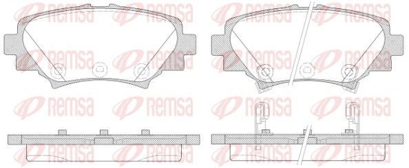 Гальмівні колодки дискові REMSA 157002 - zapix