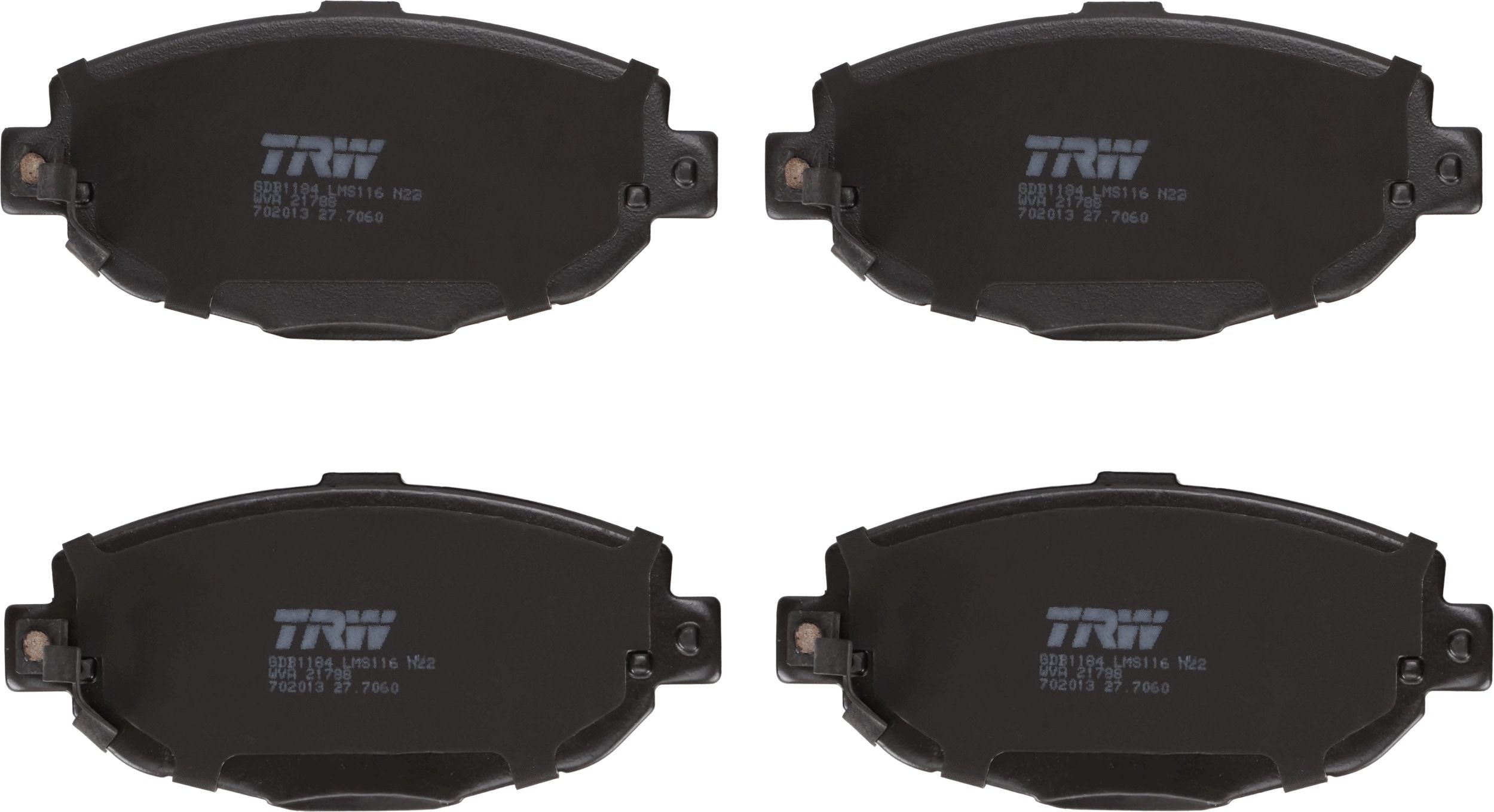 Гальмівні колодки дискові TRW GDB1184 - zapix