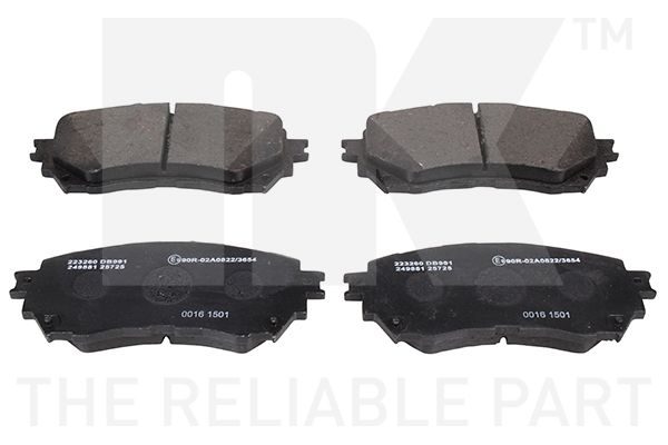 Гальмівні колодки дискові NK 223260 - zapix