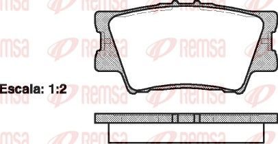 Гальмівні колодки дискові REMSA 123100 - zapix