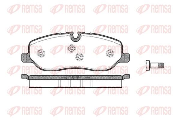 Гальмівні колодки дискові REMSA 115800 - zapix