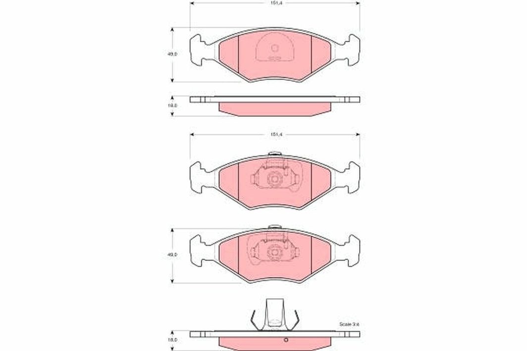 Гальмівні колодки дискові TRW GDB1533 - zapix