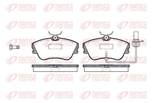 Гальмівні колодки дискові REMSA 048021 - zapix