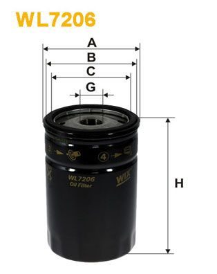 Оливний фільтр WIX FILTERS WL7206 - zapix