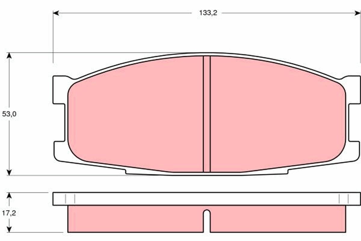 Гальмівні колодки дискові TRW GDB1022 - zapix