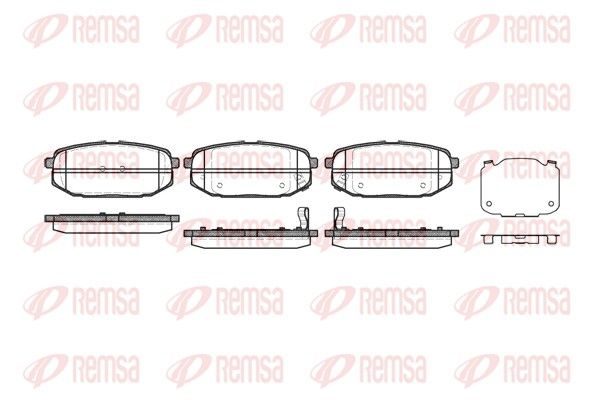 Гальмівні колодки дискові REMSA 114702 - zapix
